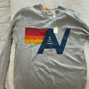 Aviator nation waffle long sleeve top